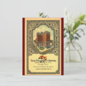 Poinsett Hotel Greenville SC  Kaart (Staand voorkant)