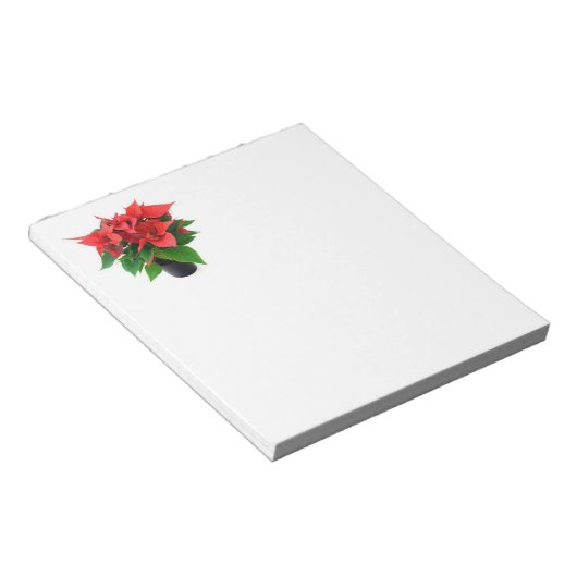 Poinsetta-laptopblok Notitieblok (Schuin)
