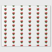 Poinsetta-pakpapier Cadeaupapier (Vlak)