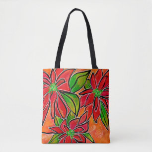 Poinsettia 2018 Canvas tas medium