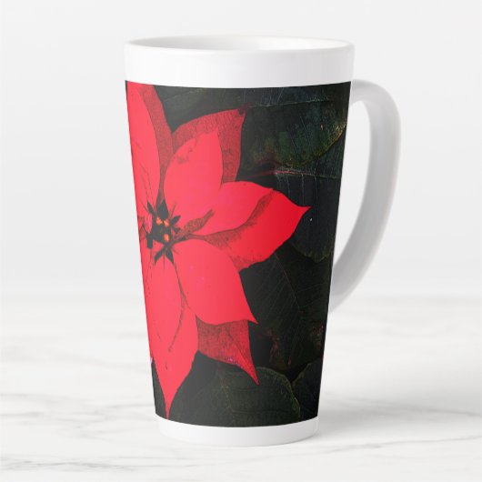 Poinsettia 6078 latte mok (Rechterhoek)