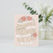 Poinsettia-aankopen en banners briefkaart (Staand voorkant)