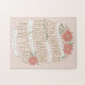 Poinsettia-aankopen en banners legpuzzel (Horizontaal)