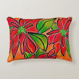Poinsettia Accent Pillow Kussen