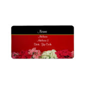 Poinsettia-Adresetiketten Etiket (Voorkant)