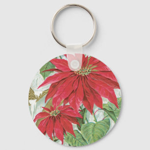  Poinsettia afbeelding. Sleutelhanger