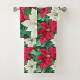 Poinsettia Bad Handdoek