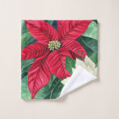 Poinsettia Bad Handdoek (Wasdoekje)