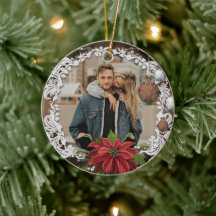 Poinsettia Bauble |  kerstfeestfoto