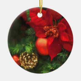 Poinsettia Beauty Ornament