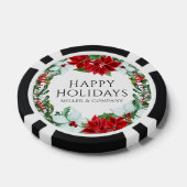 Poinsettia Bedrijfs Kerstvakantie Feest Poker Chips (Enkel)