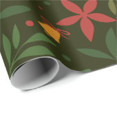 Poinsettia & Bell Elegance Cadeaupapier (Rol Hoek)