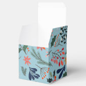 Poinsettia Bessen Bladeren Kerstmis Dank Je Bedankdoosjes (Geopend)