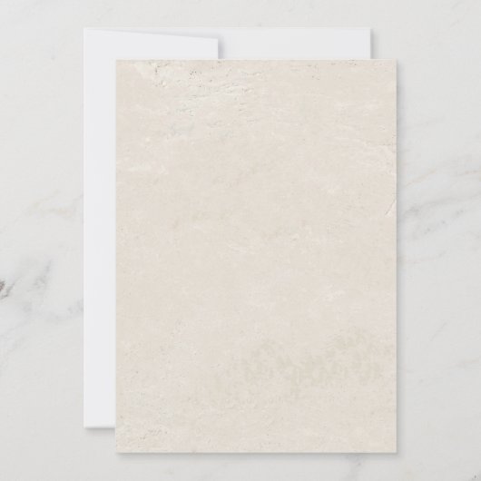 Poinsettia & Bessen Elegante bruiloft Save The Date (Achterkant)