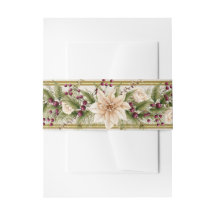 Poinsettia & bessen met goud