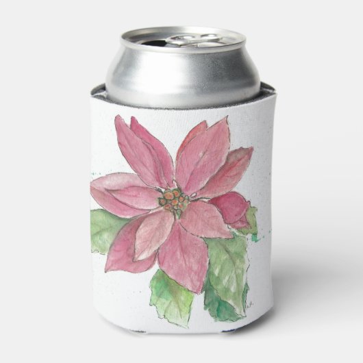 poinsettia blikjeskoeler (Blikje Voorkant)