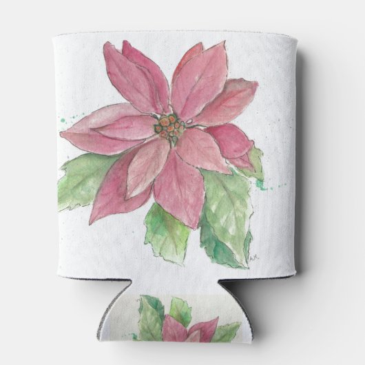 poinsettia blikjeskoeler (Achterkant)