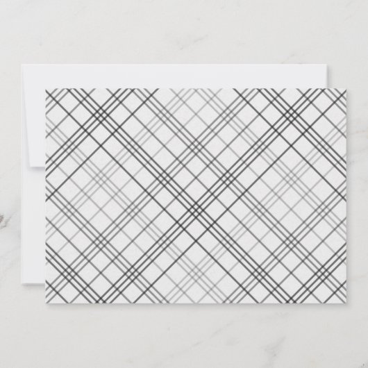 Poinsettia Bloem Kerst Dinner Uitnodiging (Achterkant)