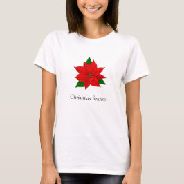 Poinsettia Bloem T-shirt