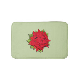 Poinsettia Bloem voor de Feestdagen Badmat