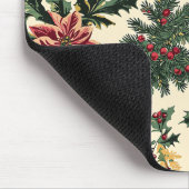 Poinsettia Bloemen Kerstpatroon (15) Muismat (Hoek)