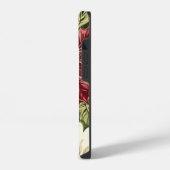 Poinsettia Bloemen Kerstpatroon (17) iPhone Hoesje (Linkerkant)