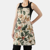 Poinsettia Bloemen Kerstpatroon (3) Schort (Insitu)