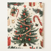 Poinsettia Bloemen Kerstpatroon (4) Planner (Achterkant)