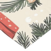 Poinsettia Bloemen Kerstpatroon (4) Tafelkleed (Gekanteld)