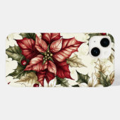 Poinsettia Bloemen Kerstpatroon (5) Case-Mate iPhone Case (Achterkant (horizontaal))