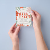 Poinsettia Bloemrijke Kerstbakverkoop Flyer (Hand)