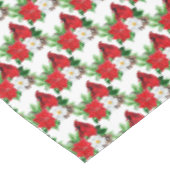 Poinsettia Bouquet Red Cardinale Holiday Tafelkleed (Gekanteld)