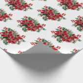 poinsettia bouquet Wrapping Paper Cadeaupapier (Hoek)