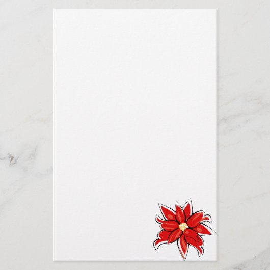 Poinsettia Briefpapier (Voorkant)