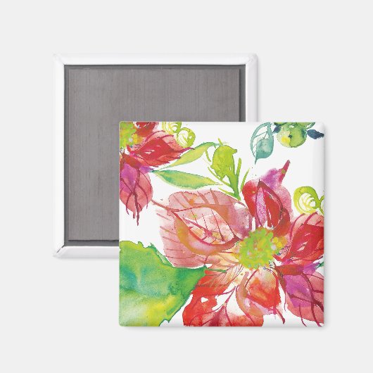  Poinsettia | Bright Neon Magneet (Voorkant / Achterkant)