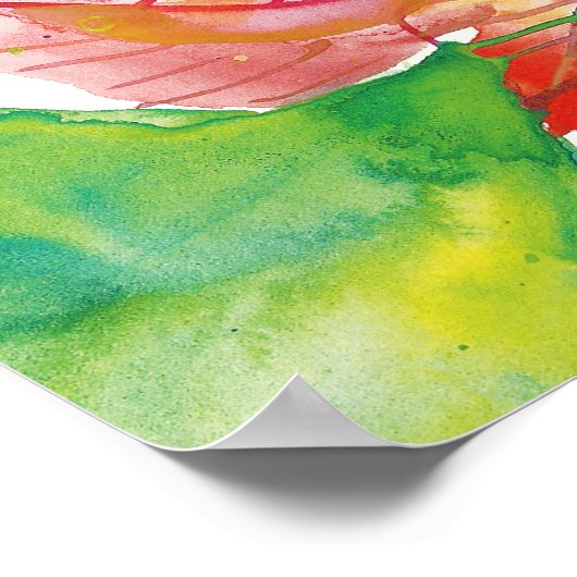  Poinsettia | Bright Neon Poster (Hoek)