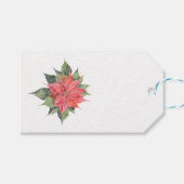 Poinsettia Cadeaulabel (Voorkant (Horizontaal))