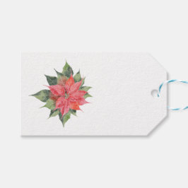 Poinsettia Cadeaulabel