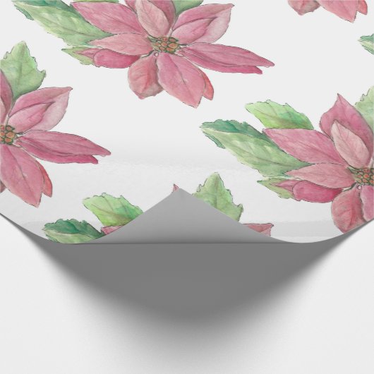 Poinsettia Cadeaupapier (Hoek)