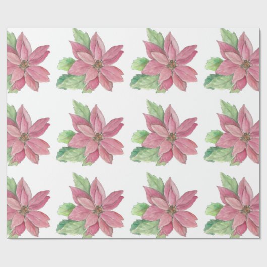 Poinsettia Cadeaupapier (Vlak)