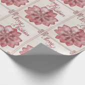 Poinsettia Cadeaupapier (Hoek)