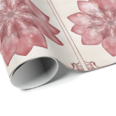 Poinsettia Cadeaupapier (Rol Hoek)