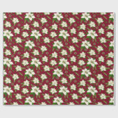 Poinsettia Cadeaupapier (Vlak)