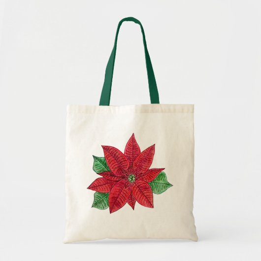 Poinsettia Canvas tas (Voorkant)