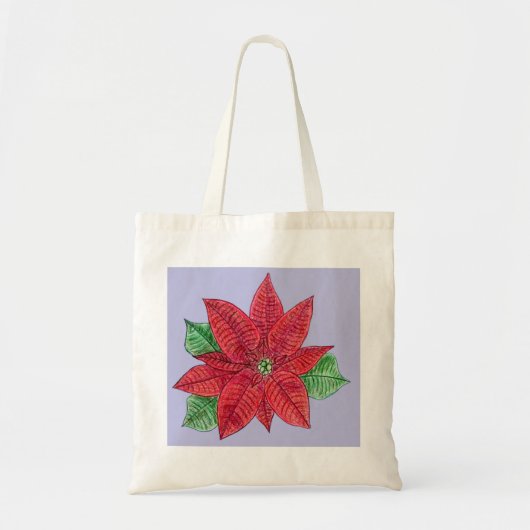 Poinsettia Canvas tas - Lavender (Voorkant)
