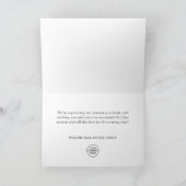 Poinsettia & Cardinal Kerstmis Zakelijke Groet Feestdagen Kaart (Binnen)