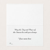 Poinsettia Christmas Kaart 1 (Binnenkant ongevouwen)