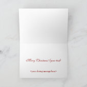 Poinsettia Christmas Kaart Sjabloon (Binnen)