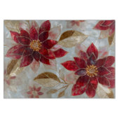 Poinsettia Christmas Snijplank (Voorkant)