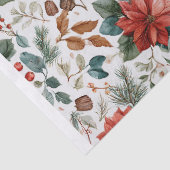 Poinsettia Christmas Tissue Paper Tissuepapier (Detail)